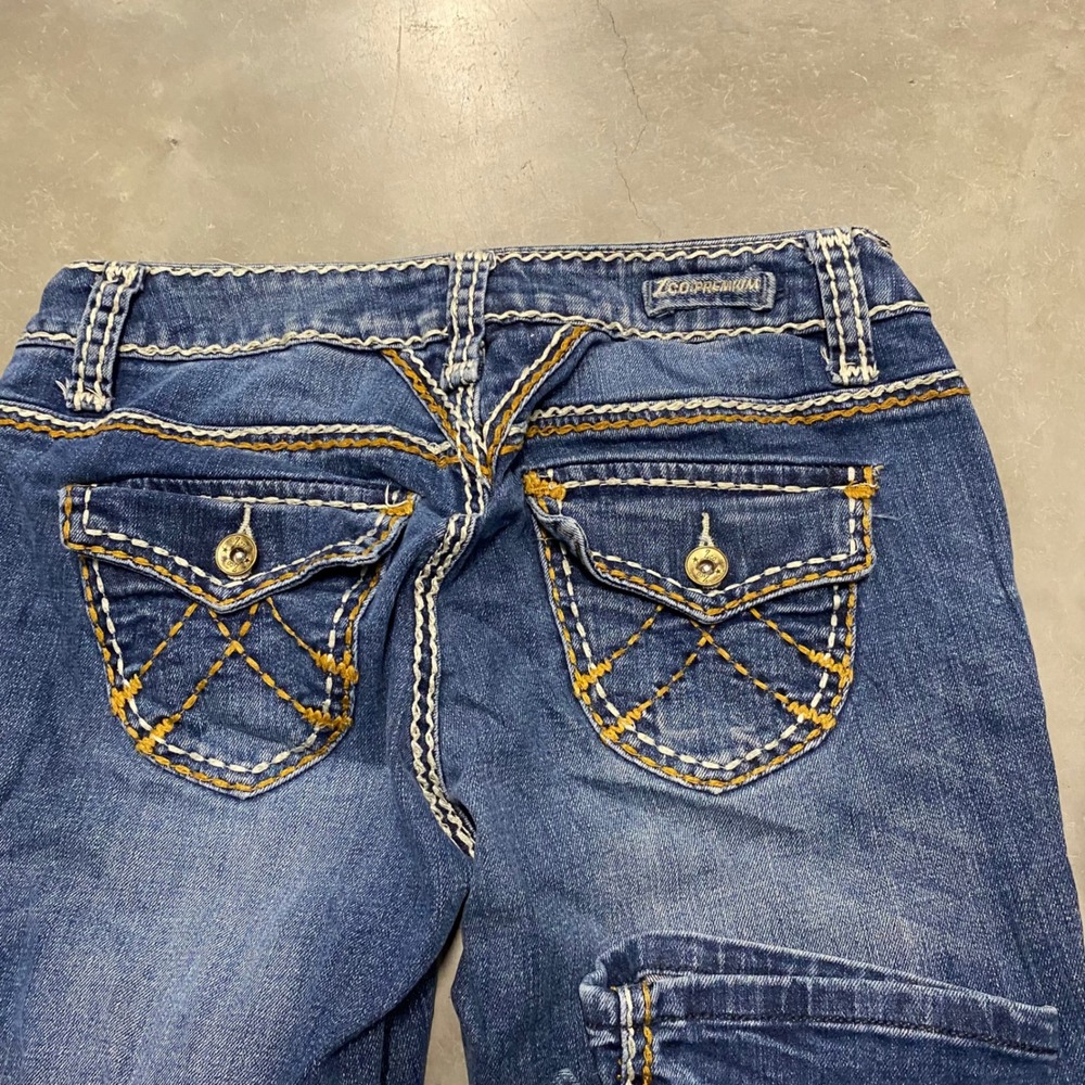 LC Lauren Conrad Bootcut Jeans Women Size 7 Medium Wash Stretch Denim - Picture 4 of 4